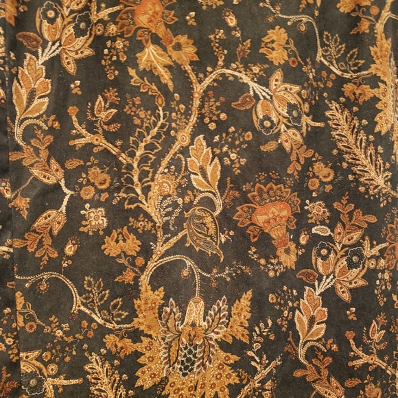 90's Vintage Paisley Tailored Skirt - Picture 3 of 3